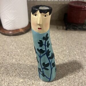 Collectible Family Spring Bud Vase Bohemian Unique Quirky Hand Painted